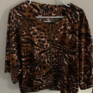 Animal print Mark New York Blouse